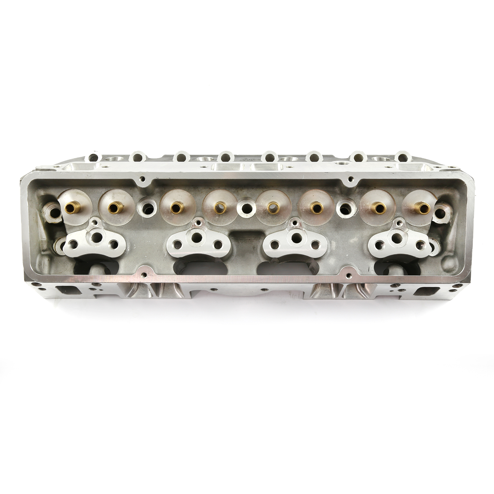Chevy SBC 350 217cc 64cc Angle Plug Full CNC Bare Aluminum Cylinder Head